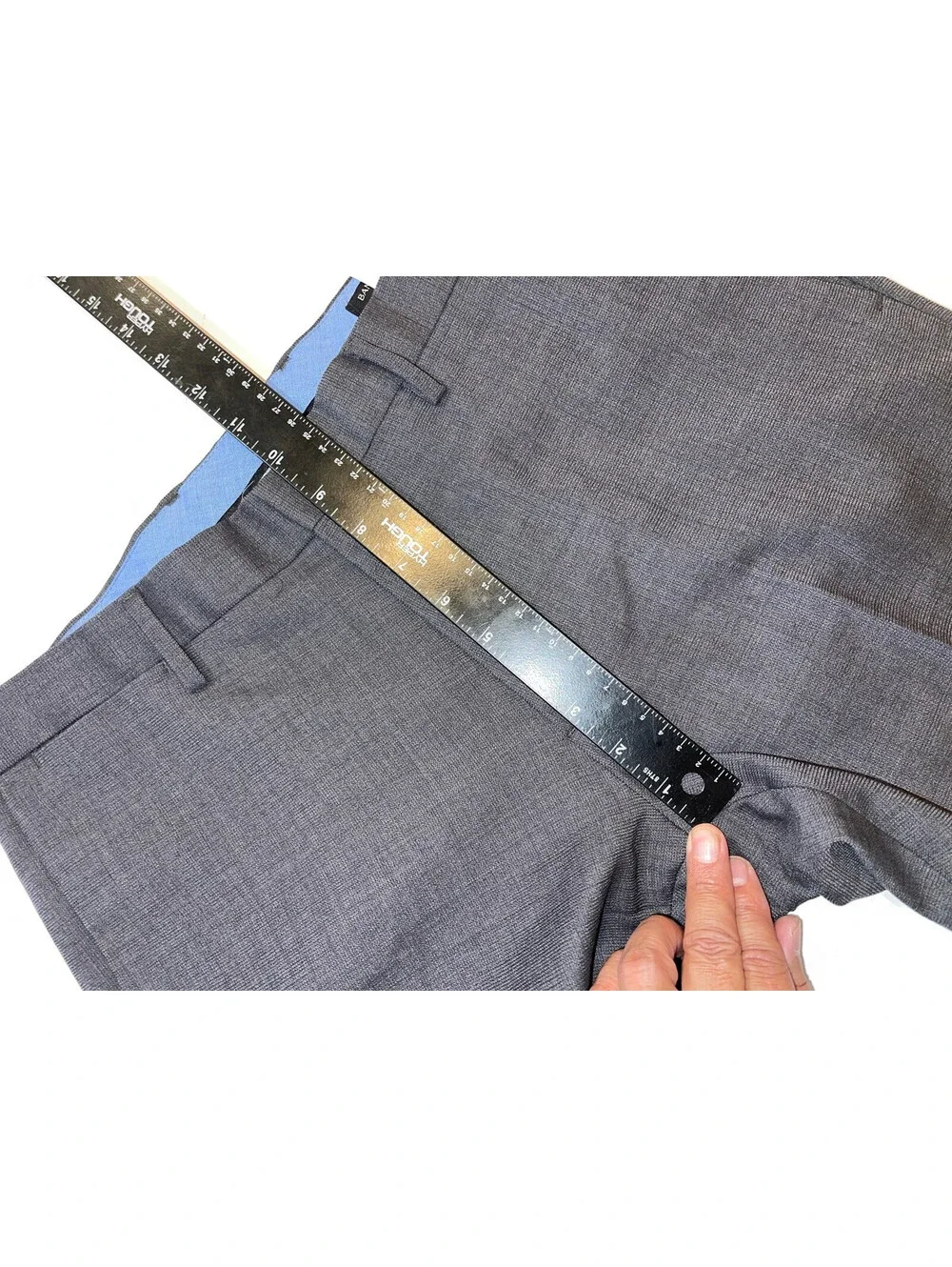 DESIGNER BANANA REPUBLIC SLIM FIT 100% WOOL GRAY DRESS PANTS MEN'S SIZE 31x30